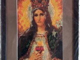 Mother mary cross Stitch