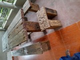 Rustic railway timber furniture