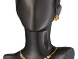 Synthetic Crystal 24k Gold plated Necklace Set