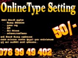 Type setting Online