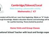 Mathematics, ICT EDEXCEL, Cambridge, Local