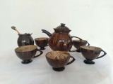 Coconut tea set පොල් කටු නිර්මාණ ටී සෙට්