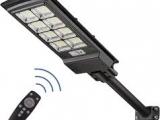 Solar LED Streetlights are Waterproof with a Remote