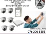 Hikvision CCTV CH 6-HD/ 1MP & DVR 8 Turbo, HDD