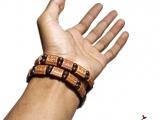 Brown-Ganapathi Wood Bracelet