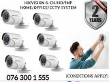 Hikvision CCTV CH 6-HD/ 1MP/ Bullet