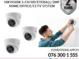 Hikvision CCTV CH 3-HD/ 2MP/ Eyeball 