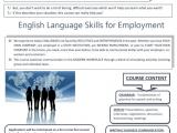 English Language Skills for Employment