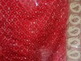 used crystal work bridle saree