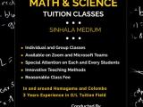 Mathematics & Science (Grade 6 – O/L) – Sinhala Medium