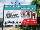HOUSE FOR RENT IN WELLAMPITIYA