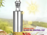 Glass Oil Dispenser Bottle 300ml Leak-Proof Cooking Oil Container