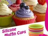 Reusable 12 Muffin Cup Silicone Cup Cake Box