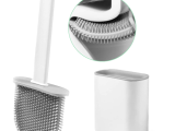 Toilet Brush with Holder - Toilet Cleaning Brush for Quick Drying Bathroom, Wall Mounted Silicone