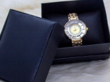Gold Elegant Magnet Wrist Watch For Women