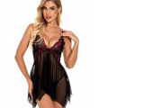 LACE CUP BABYDOLL WITH G-STRING