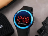 Luxury Led Digital Rubber Strap Wrist Watch For Men