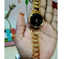 Ladies Bracelet Type Fashion Stainless Steel Watch Rosegold