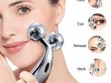 3D Manual Roller Face Body Massager with 2 Wheels Facial Slimming Tightening Skin Handheld 3D Roller Equipment