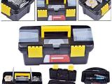Tool Box Empty, 12 Inch Portable Household Multi functional Maintenance Tool Box Storage