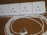 Extension cord - 50 meters with universal multiplug - For rent